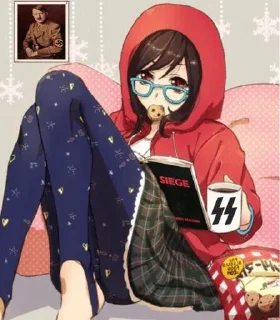 👧 emoji Izael's nazi stuff — @stckrRobot Telegram sticker 13 of 60