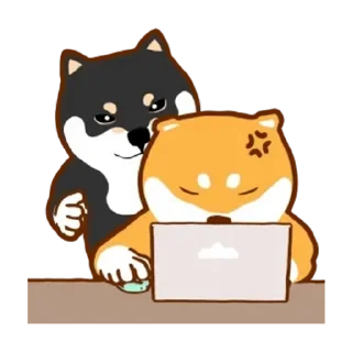 😊 emoji 阿柴們的狗哩狗氣日常第六彈 Telegram sticker 10 of 24