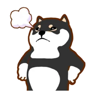 😊 emoji 阿柴們的狗哩狗氣日常第六彈 Telegram sticker 16 of 24