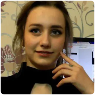 🤔 emoji Russian girl ¦ @figurinhasWa Telegram sticker 5 of 41