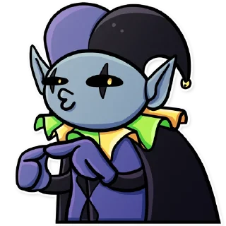 😙 emoji Jevil Telegram sticker 11 of 13