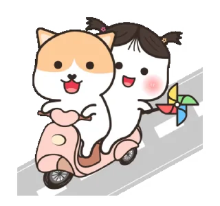 🛵 emoji Chibi Little Mochi • @xxyuji Telegram sticker 5 of 24