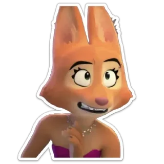 😬 emoji Diane Foxington Telegram sticker 23 of 120