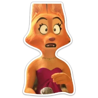 😦 emoji Diane Foxington Telegram sticker 2 of 120