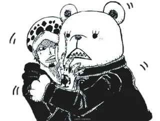 😑 emoji Trafalgar D Law @Blue_rose_sword Telegram sticker 20 of 40