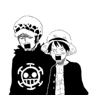 😦 emoji Trafalgar D Law @Blue_rose_sword Telegram sticker 16 of 40