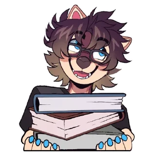📚 emoji Avery and Terry Telegram sticker 14 of 25