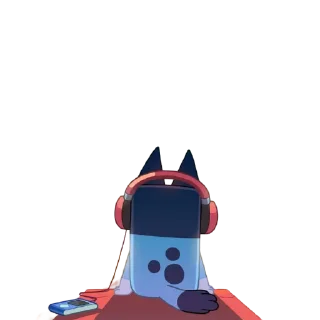 🎧 emoji Bluey Telegram sticker 6 of 120