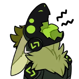 🔊 emoji Viridian Protogen Telegram sticker 17 of 27