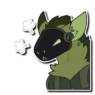 😤 emoji Viridian Protogen Telegram sticker 7 of 27