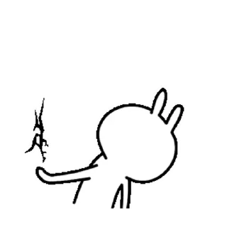 😊 emoji Tuzki Telegram sticker 3 of 16