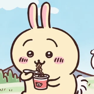 😊 emoji Chiikawa Usagi Telegram sticker 20 of 20