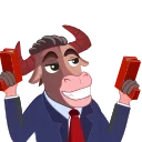 😍 emoji THE BULL Telegram sticker 6 of 9