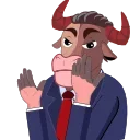 😏 emoji THE BULL Telegram sticker 7 of 9