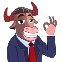 👌 emoji THE BULL Telegram sticker 8 of 9