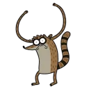 😳 emoji Regular Show Telegram sticker 18 of 24