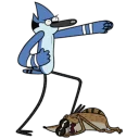 💃 emoji Regular Show Telegram sticker 9 of 24