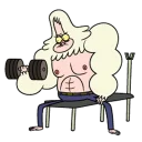 💪 emoji Regular Show Telegram sticker 11 of 24