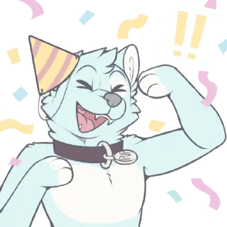 🥳 emoji Pup Telegram sticker 11 of 37