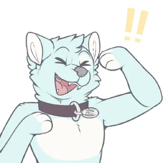 😆 emoji Pup Telegram sticker 10 of 37
