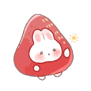 🍓 emoji bunny pie !! ୨ 🐰 ୧ @nkplz Telegram sticker 5 of 24