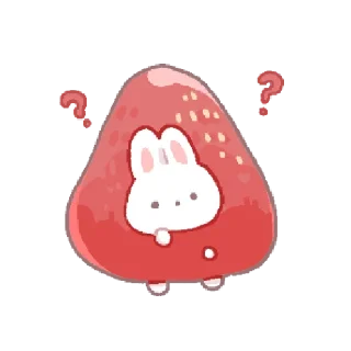 🍓 emoji bunny pie !! ୨ 🐰 ୧ @nkplz Telegram sticker 15 of 24
