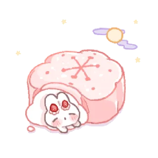 🍓 emoji bunny pie !! ୨ 🐰 ୧ @nkplz Telegram sticker 22 of 24