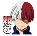 😕 emoji My Hero Academia Telegram sticker 24 of 46