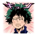 😬 emoji My Hero Academia Telegram sticker 6 of 46