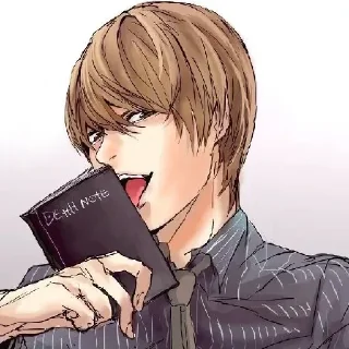 🥵 emoji Death Note Telegram sticker 13 of 78