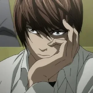 😒 emoji Death Note Telegram sticker 17 of 78