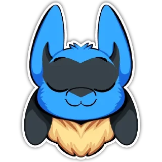 💤 emoji Lucario Stickers — @stckrRobot Telegram sticker 18 of 64
