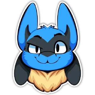 😏 emoji Lucario Stickers — @stckrRobot Telegram sticker 16 of 64