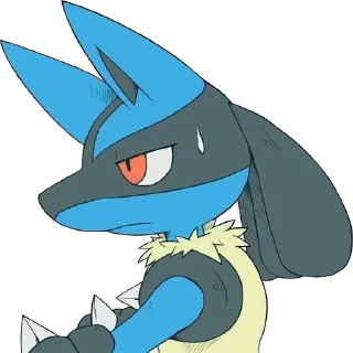 😒 emoji Lucario Stickers — @stckrRobot Telegram sticker 12 of 64