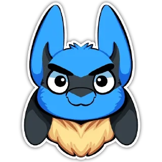 👀 emoji Lucario Stickers — @stckrRobot Telegram sticker 23 of 64