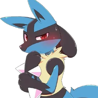 🤔 emoji Lucario Stickers — @stckrRobot Telegram sticker 14 of 64