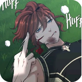🖕 emoji Arthur Leywin Telegram sticker 17 of 27