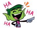 😊 emoji Teen Titans Go! Telegram sticker 4 of 40