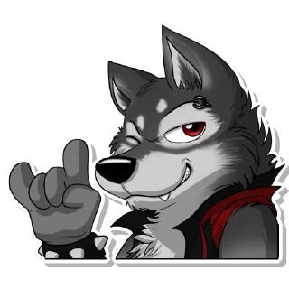 Sticker from Tremor The Wolf