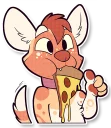 🍕 emoji Cinnamon Wild Dog Telegram sticker 7 of 36