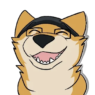😄 emoji Yellow doggos Telegram sticker 15 of 69