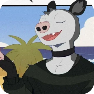 😌 emoji I think Dr.E Telegram sticker 14 of 33