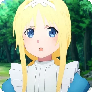 😤 emoji Alice Zuberg • SAO @animestickersii Telegram sticker 16 of 69