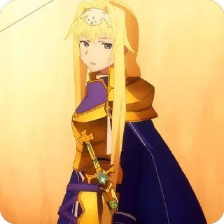 😒 emoji Alice Zuberg • SAO @animestickersii Telegram sticker 10 of 69