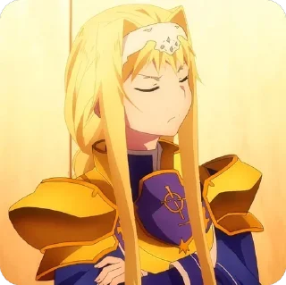 😤 emoji Alice Zuberg • SAO @animestickersii Telegram sticker 9 of 69