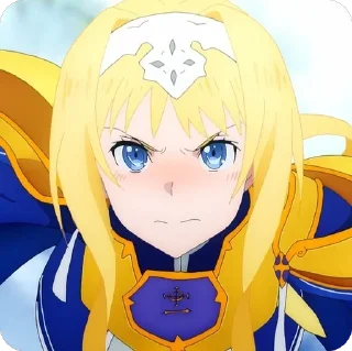 😡 emoji Alice Zuberg • SAO @animestickersii Telegram sticker 5 of 69