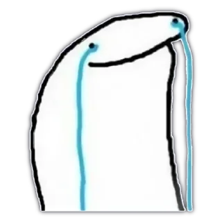 😭 emoji Cartoon Art - @JoseA132 — @stckrRobot Telegram sticker 20 of 115
