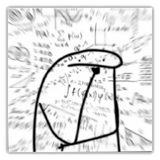 🤔 emoji Cartoon Art - @JoseA132 — @stckrRobot Telegram sticker 24 of 115