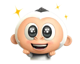 🤩 emoji the daily life of baby gorilla @noustiker Telegram sticker 24 of 25