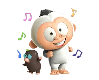 😁 emoji the daily life of baby gorilla @noustiker Telegram sticker 23 of 25